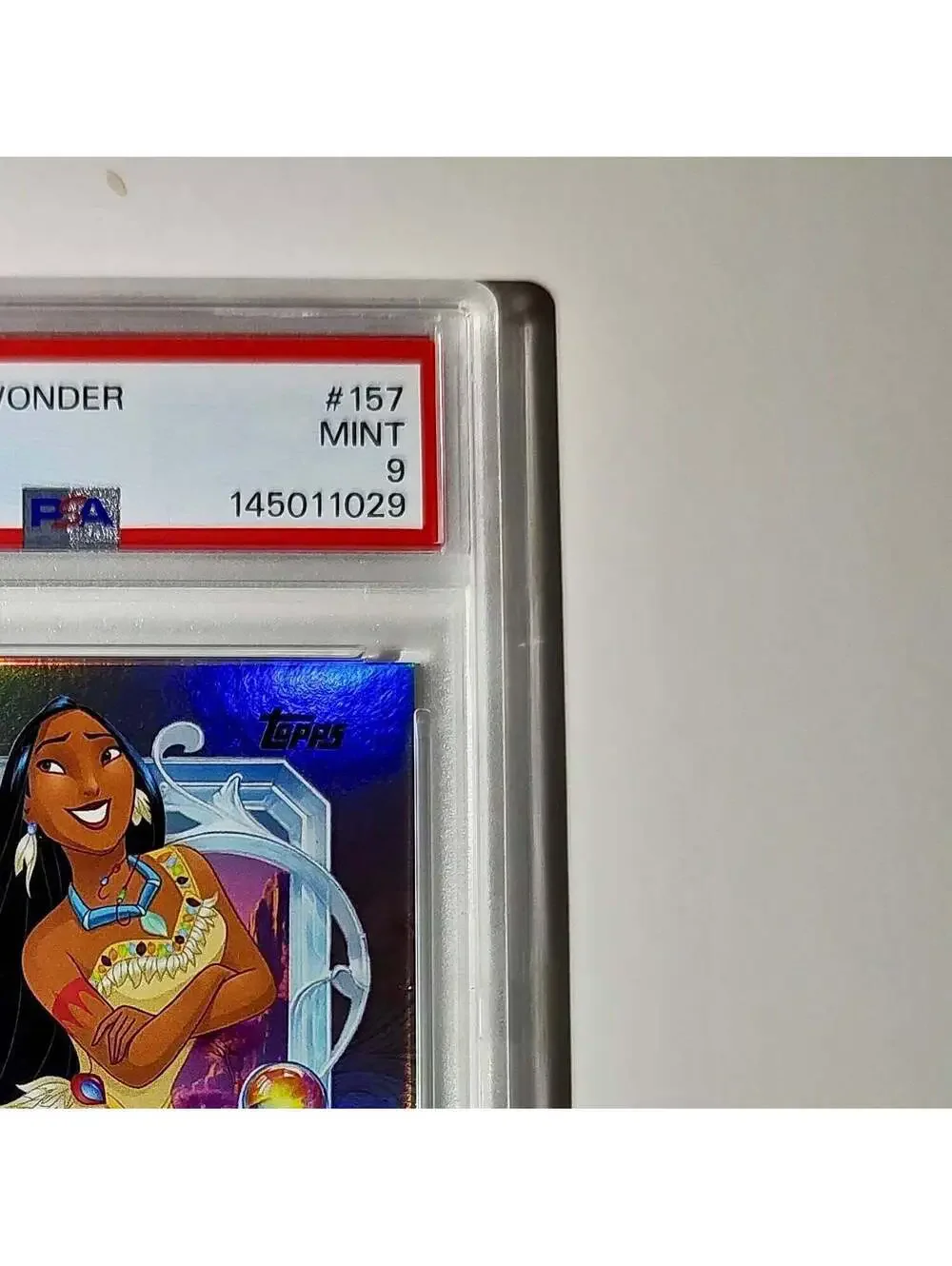 Pocahontas 2025 Topps Disney Cartoon Princess #157 Card Pocahontas PSA 9